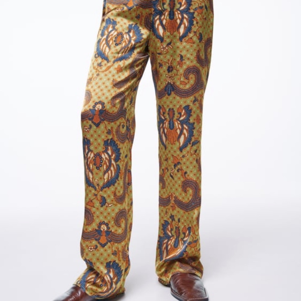Zara Printed Wide Legs Pants - 7385/504